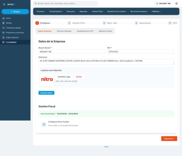 1. Configurar empresa